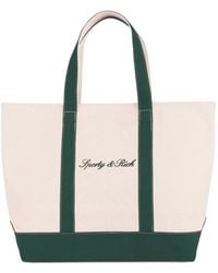 Sporty & Rich - Medium Signature Logo Tote Bag - Lyst