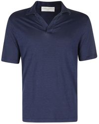 FILIPPO DE LAURENTIIS - Top con cuello de polo y manga corta - Lyst