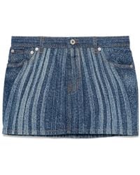 Jean Paul Gaultier - Spiral-Print Mini Skirt - Lyst