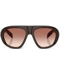 Prada - Occhiali Da Sole Con Montatura Stile Pilota - Lyst