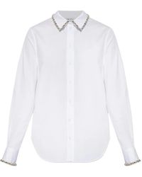 McQueen - Embellished Collared Shirt - Lyst