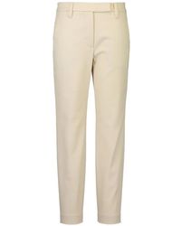 Brunello Cucinelli - Pantalon De Tailleur Stretch À Taille À Bride - Lyst