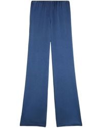 Ami Paris - High-Waisted Satin Trousers - Lyst
