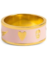 Zadig & Voltaire - Skull-Motif Enamel-Detail Ring - Lyst