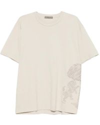 Corneliani - Tree-Embroidered T-Shirt - Lyst