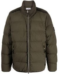 Stone Island - Compass-patch Padded Down Jacket - Lyst