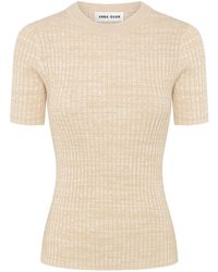 Anna Quan - Bebe Ribbed-knit Cotton Top - Lyst