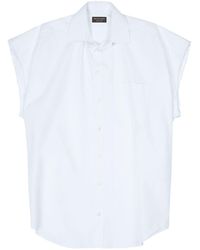 Balenciaga - Chemise boutonnée à design sans manches - Lyst