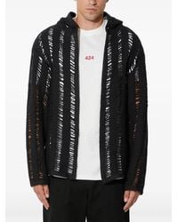 424 - Open-Knit Hoodie - Lyst