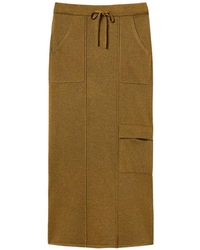 Twinset - Knit Midi Skirt With Lurex - Lyst