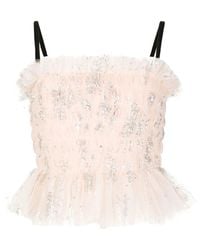 Macgraw - Beloved Corset Tulle Top - Lyst