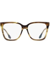 Victoria Beckham - Rectangle-Frame Glasses - Lyst