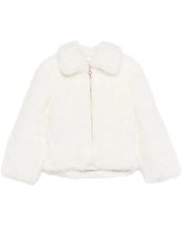 CASABLANCA - Zip-Up Faux-Fur Jacket - Lyst