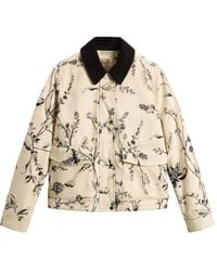 Woolrich - Floral-Print Velvet Jacket - Lyst