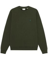 Les Deux - Logo-Embroidered Crew-Neck Sweatshirt - Lyst