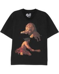 Melt - Graphic-Print Round Neck T-Shirt - Lyst