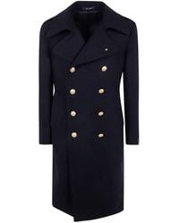 Tagliatore - C Junkers Double-Breasted Coat - Lyst