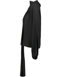 DR. HOPE - Scarf-Collar Long-Sleeve Blouse - Lyst