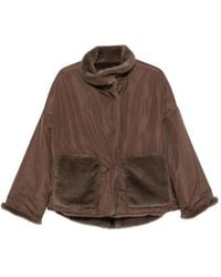 Collection Privée - Faux-Fur-Trim Reversible Short Coat - Lyst