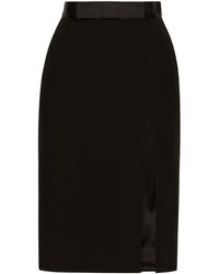 Dolce & Gabbana - High Waist Skirt - Lyst