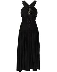 Rabanne - Abito Midi Con Scollo All'Americana - Lyst