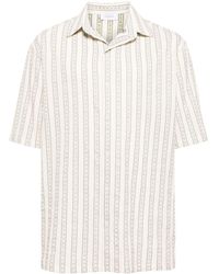 Off-White c/o Virgil Abloh - Arrows-print Striped Shirt - Lyst