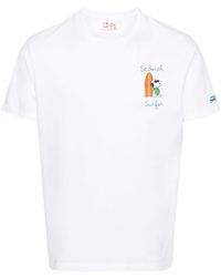 Mc2 Saint Barth - X Snoopy Peanutstm Cotton T-shirt - Lyst