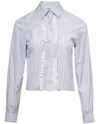 ShuShu/Tong - Pin-Tuck Lace-Trim Blouse - Lyst