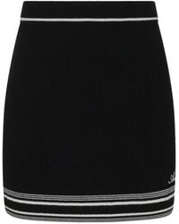 Amiri - Script Knit Mini Skirt - Lyst