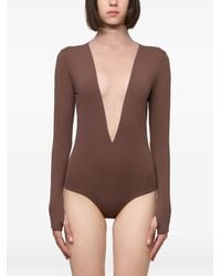 Atu Body Couture - Tulle-Insert Long-Sleeve Top - Lyst