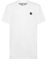 Philipp Plein - T-shirt Met Logo-applicatie - Lyst
