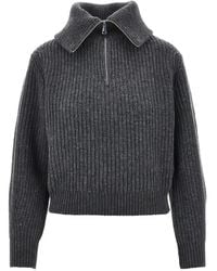 Weekend by Maxmara - Jersey De Lana Con Cremallera Y Cuello Vuelto - Lyst