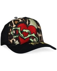 Ed Hardy - Sacred Heart Trucker Hat - Lyst
