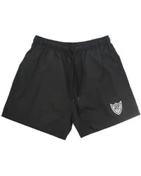 HTC - Logo-Patch Drawstring Swim Shorts - Lyst