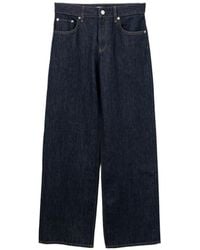 Helmut Lang - Jean À Patch Logo Et Détails Dde Couture - Lyst