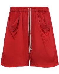 Rick Owens - Lido Pocket-detail Drawstring Shorts - Lyst