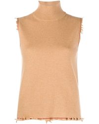 Marni Roll Neck Cashmere Vest - Multicolour