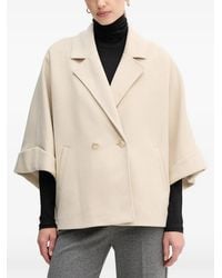 GAUDI - Double-Breasted Short-Sleeved Jacket - Lyst