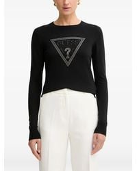 Guess - Triangle Logo Sweater - Lyst