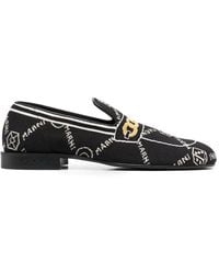 Marni - Loafer Mit Logo-Print - Lyst