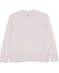 Alpha Studio - Ribbed-Trim Side-Slit Knit - Lyst