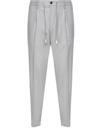 Eleventy - Pantalones con pinzas y cordones - Lyst