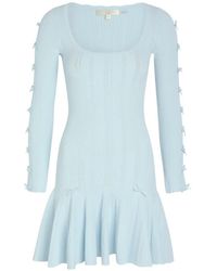 LoveShackFancy - Seychelle Geribbelde Mini-Jurk - Lyst