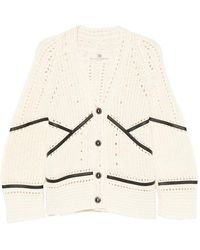 Ermanno Scervino - Vest Met Leren Afwerking En Knopen - Lyst
