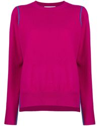 Enfold Crew Neck Knitted Jumper - Pink