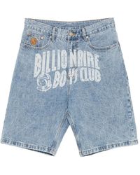 BBCICECREAM - Logo-Print Denim Shorts - Lyst