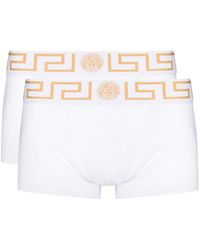 Versace - Shorts mit Greca-Bund - Lyst