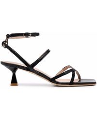 SCAROSSO - Sally Leather Sandals - Lyst