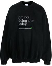 Vetements - Text-print Crew-neck Sweatshirt - Lyst