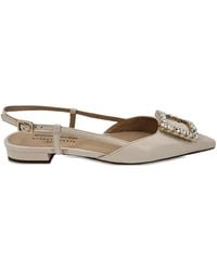 Madison Maison - Flache Slingback-Pumps mit Verzierung - Lyst
